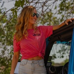 Jeep Red Graphic Tee—Size S